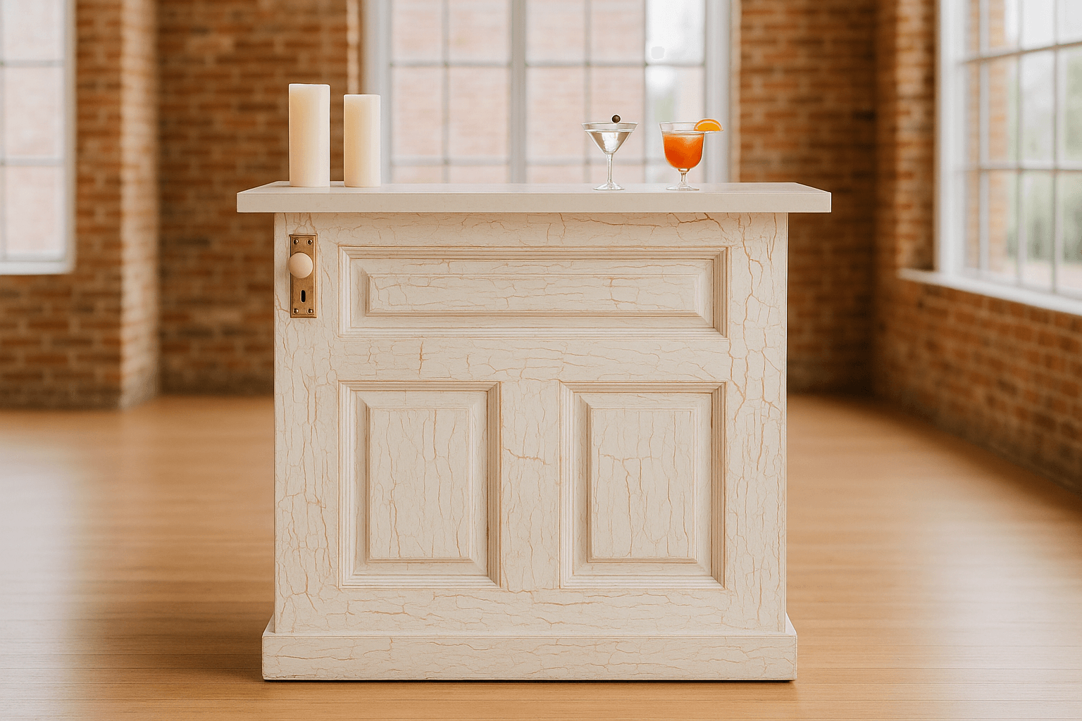 Crackle-door bar