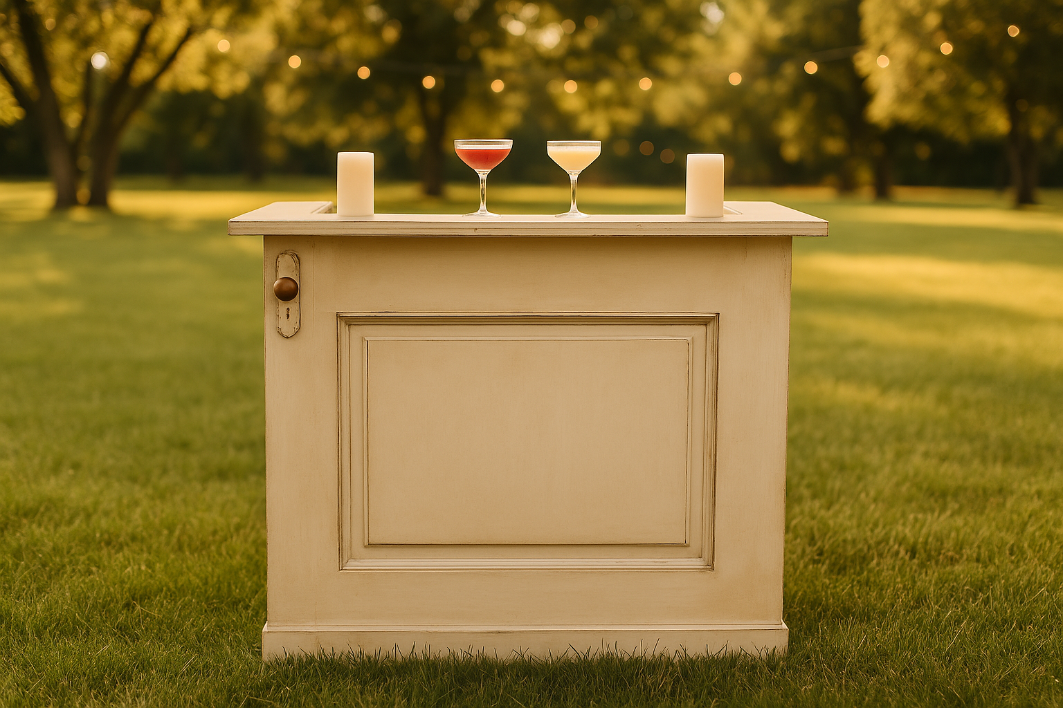 Cream Single Door Bar